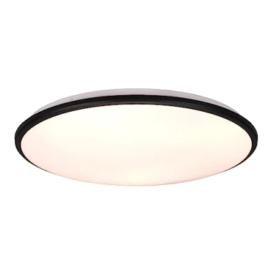 Afbeelding van Reality LED Plafondlamp Plafondverlichting 34W Warm Wit 3000K Dimbaar Rond Zwart Kunststof