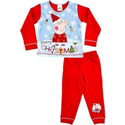 Afbeelding van Peppa Pig kerstpyjama rood Big Merry Christmas pyjama maat 104/110