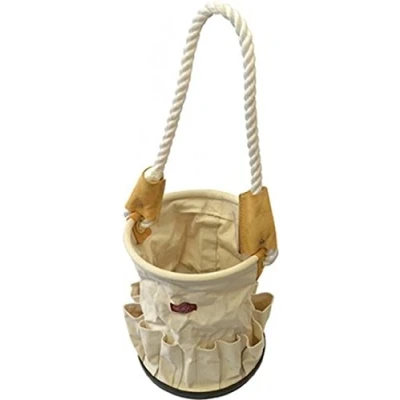 Afbeelding van Faithfull FAITBBUCKET Canvas Tool Bag Emmer met Touw Handvat Harde Bodem