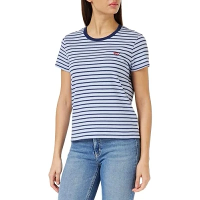Afbeelding van Levi&#039;s Perfect TEE Tshirt basic, Dames, Maat: XXS, Brunnera blue