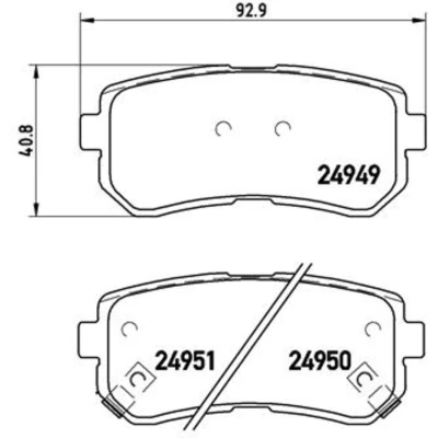 Afbeelding van Brembo Remblokset P 30 046