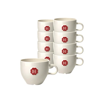 Afbeelding van Kopje Douwe Egberts cappuccino 180ml wit
