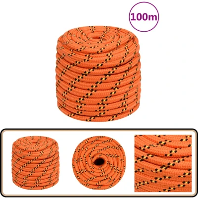 Afbeelding van vidaXL Boottouw 18 mm 100 m polypropyleen oranje