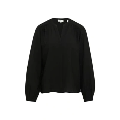 Afbeelding van s.Oliver MIT Raffung Blouse, Dames, Maat: 32, Schwarz