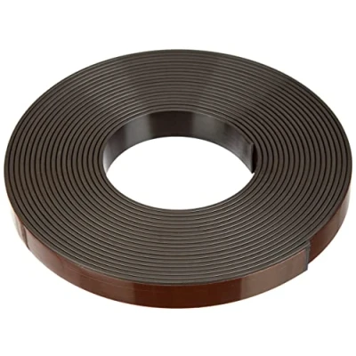 Afbeelding van Magneet Expert® 12,7 mm breed x 1,5 dik magneetband met Premium zelfklevend Polariteit B (5 m lengte)
