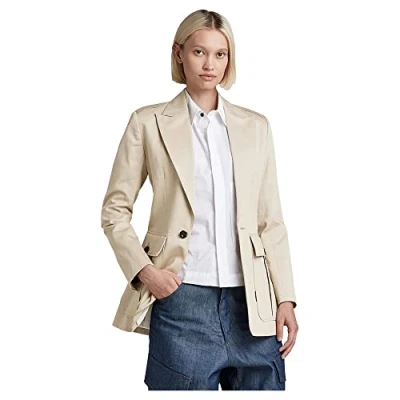 Afbeelding van G Star RAW Denim Jacket Blazers Bomber Damesjas, beige, XS, XS