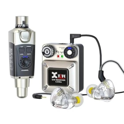 Afbeelding van Xvive U45T9 In Ear Monitor Wireless System 5.8 GHz bundel draadloos systeem en T9 oortjes