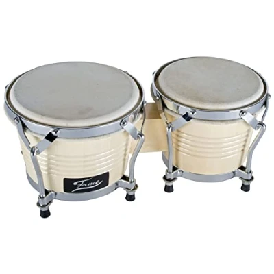 Afbeelding van Fame Bongo Beginner Set 6&quot;+7&quot;, Natural, Chrom Hardware