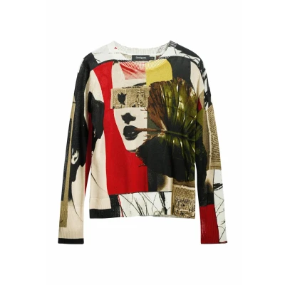 Afbeelding van Desigual Collage MC Lacroix Trui multicoloured, Dames, Maat: XXS, Multi coloured