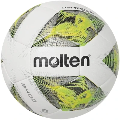 Afbeelding van Molten Voetbal A3400 VB Wit Grijs Geel Maat 5 350 Gram