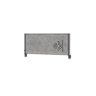 Afbeelding van MAULconnecto scheidingsysteem Uplight 120x50 Donker Frame Antraciet