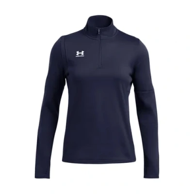 Afbeelding van Under Armour Midlayer Longsleeve, Dames, Maat: Large, Midnight navy/white