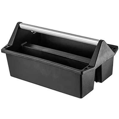 Afbeelding van KADAX Gereedschapskist, kunststof draagkast in 2 maten, multifunctionele draagtas voor gereedschap, gereedschapskist met handgreep, gereedschapsplank, gereedschapsdrager (50 x 30 cm)
