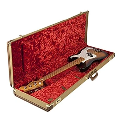 Afbeelding van Fender G&amp;G Deluxe Precision Bass Hardshell Case Tweed/Red Poodle koffer voor bas