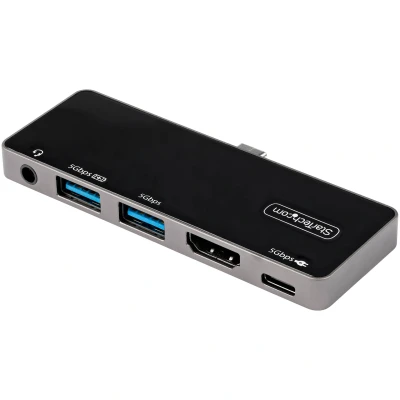 Afbeelding van StarTech.com DKT30ICHPD notebook dock &amp; poortreplicator Bedraad USB 3.2 Gen 1 (3.1 1) Type C Zwa
