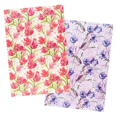 Afbeelding van Ideen mit Herz 2 vellen rijstpapier, edel decoupage papier, DIN A4, verschillende designs, vintage, Kerstmis en nog veel meer, bloemen 12