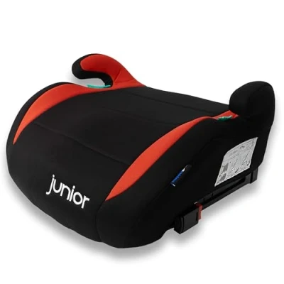Afbeelding van PETEX Autostoelverhoger met Isofix Max Plus, i Size ECE R129, ca. 7 tot 12 jaar, voor lichaamslengte van 125 150 cm, zitverhoging, rood
