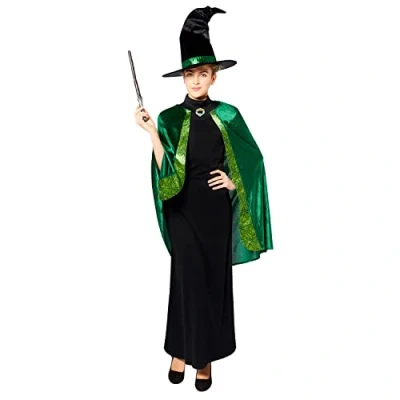 Afbeelding van amscan 9912474 Officieel gelicenseerd Harry Potter verkleedkostuum, dames, groen, 8 10