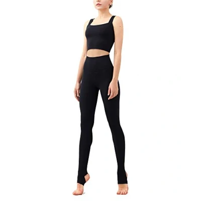 Afbeelding van Kissprom Hoge Taille Stijgbeugel Legging Voor Vrouwen Extra Lange Panty Tommy Control Yoga Broek, Zwart, S