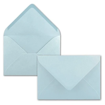 Afbeelding van Neuser Kleurvrije C6 Enveloppen, 162 x 114 mm, zelfklevend 100 Umschläge 18 Hellblau