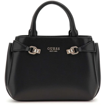 Afbeelding van Guess Lorelei MINI Satchel Handtas, Dames, Maat: One Size, Black