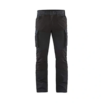 Afbeelding van Blaklader Service werkbroek denim stretch 1457 1147 Marineblauw/Zwart C62