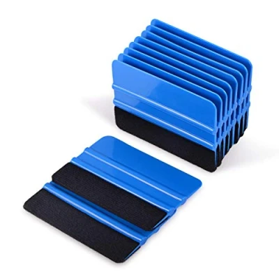 Afbeelding van Ehdis 10 stuks rakelset, folie rakel met vilten rand, foliedrakel voor auto, meubelfolie, raamfolie, folie, getinte plakfolie, gereedschapsset, stuks, balu