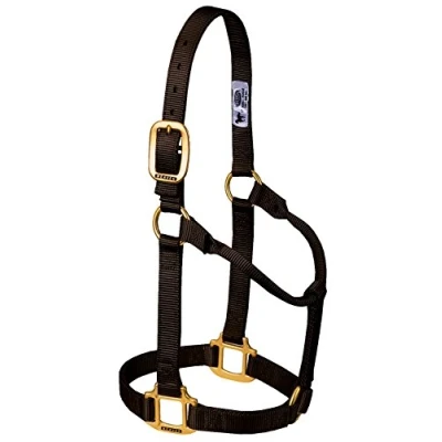 Afbeelding van Weaver Leather Originele niet verstelbare nylon paardenhalter, groot, bruin