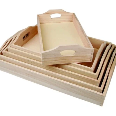 Afbeelding van Dienbladen, 6 stuks, Keizerin boom