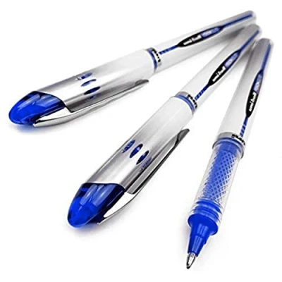 Afbeelding van Uni Ball Vision &quot;Elite UB 200&quot; balpen met vloeibare inkt, 3 stuks blauw