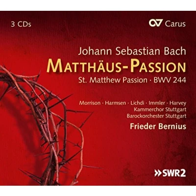 Afbeelding van Barockorchester Stuttgart &amp; Frieder Bernius J.S. Bach: Matthäus Passion (3 CD)