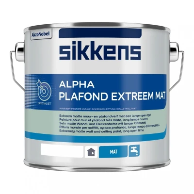 Afbeelding van Sikkens Alpha Plafond Extreem Mat Muurverf 2,5 liter Mengbaar