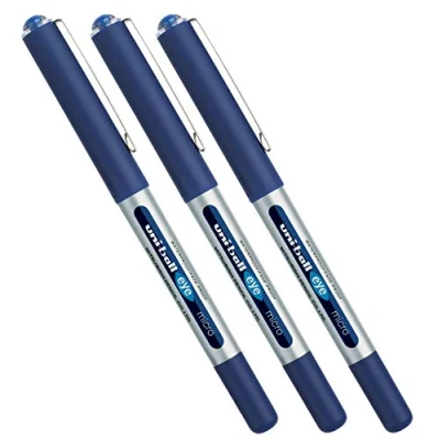 Afbeelding van Mitsubishi Uni Ball Eye Micro rollerball punt: 0,2 mm (blauw 3 stuks)