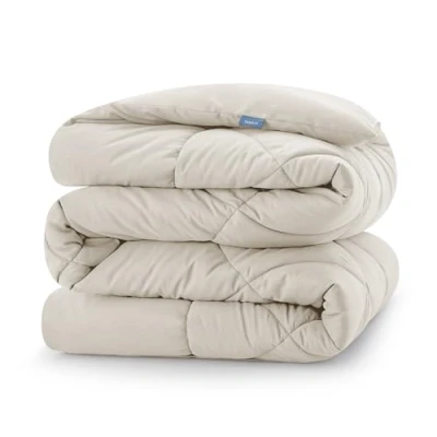 Afbeelding van CozyLux Dekbed, voor 4 seizoenen, dekbed van microvezel, 300 g/m², deken 140 x 200 cm, super zachte slaapdeken, ademend, Beige