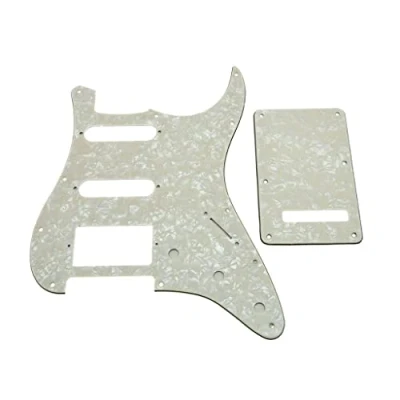 Afbeelding van KAISH Strat ST HSS Pickguard, Achterplaat met schroeven voor Fender Aged Pearl