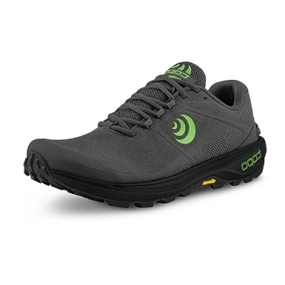 Afbeelding van Topo Athletic Heren Terraventure 4 Trail Running Schoenen Donkergrijs/Groen Donkergrijs