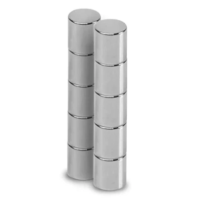 Afbeelding van MAUL Neodymium Magneet Ø 5 x mm (10 stuks) Magneten voor veelzijdig gebruik rond met elegant en modern design sterk magneetbord, magneetband zilver