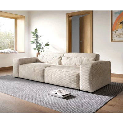 Afbeelding van Big Sofa Sirpio XL 270x130 cm koorduroy beige