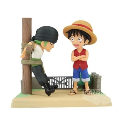 Afbeelding van One Piece WCF Log Stories Monkey D. Luffy &amp; Roronoa Zoro Statue 7cm