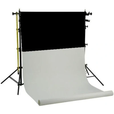 Afbeelding van Falcon Eyes Achtergrond Systeem SPK 2 incl. Rollen Zw/Wit 1,38x11 m