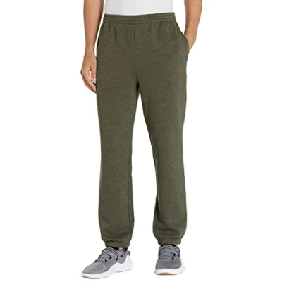 Afbeelding van Amazon Essentials Men&#039;s Fleece joggingbroek met gesloten manchetten (verkrijgbaar in grote en lange maten), Olijfgroen, S