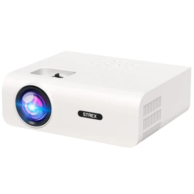 Afbeelding van Strex Beamer 1080P Full HD 15000 Lumen Draadloos Streamen WiFi Bluetooth Mini Projector