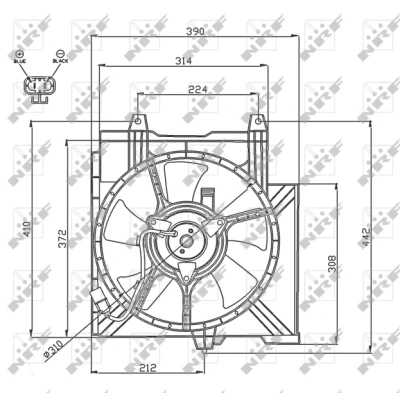 Afbeelding van NRF Ventilatorwiel motorkoeling 47742
