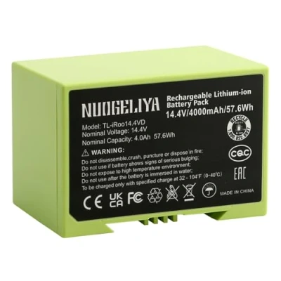 Afbeelding van Vervanging voor i7 Li ion accu iRobot Roomba 7150 7550 3150 3550 4150 4552 i4 i4+ i3 i3+ i7158 i7550 i755020 4624864 ABL D1 stofzuiger 14,4V 4000 mAh Reserveaccu