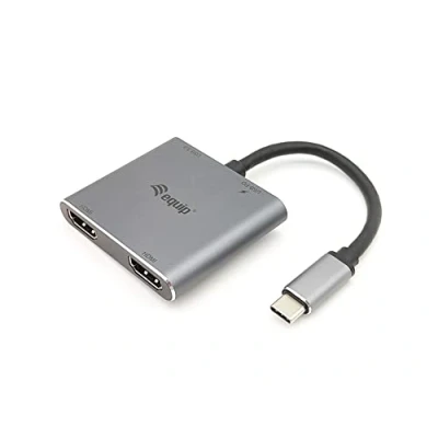Afbeelding van Equip 133484 USB C 4 in 1 Dual HDMI Adapter