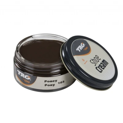 Afbeelding van TRG schoencrème met bijenwas pony bruin 50 ml