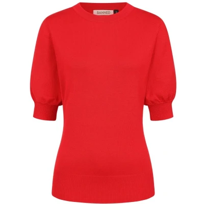 Afbeelding van Banned Jones Gebreide trui XL Rood