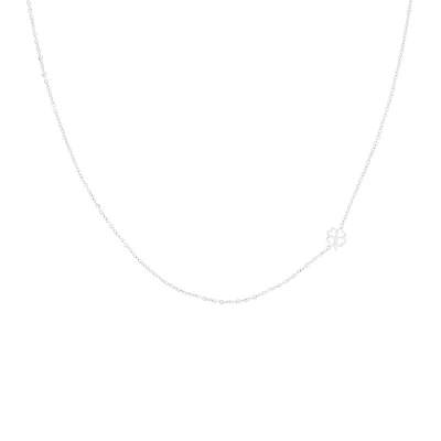 Afbeelding van OOZOO Jewellery Zilverkleurige ketting met een klaver SN 2036