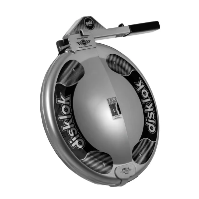 Afbeelding van Disklok Stuurwielslot &#039;Gold Edition&#039; Maat Small 35 39cm Zilver SCM klasse MP 03