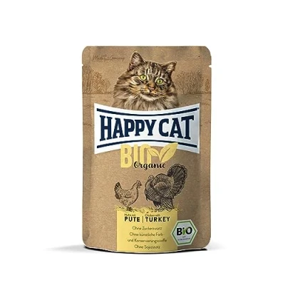Afbeelding van 6x85g Kip/Kalkoen Happy Cat Bio Kattenvoer